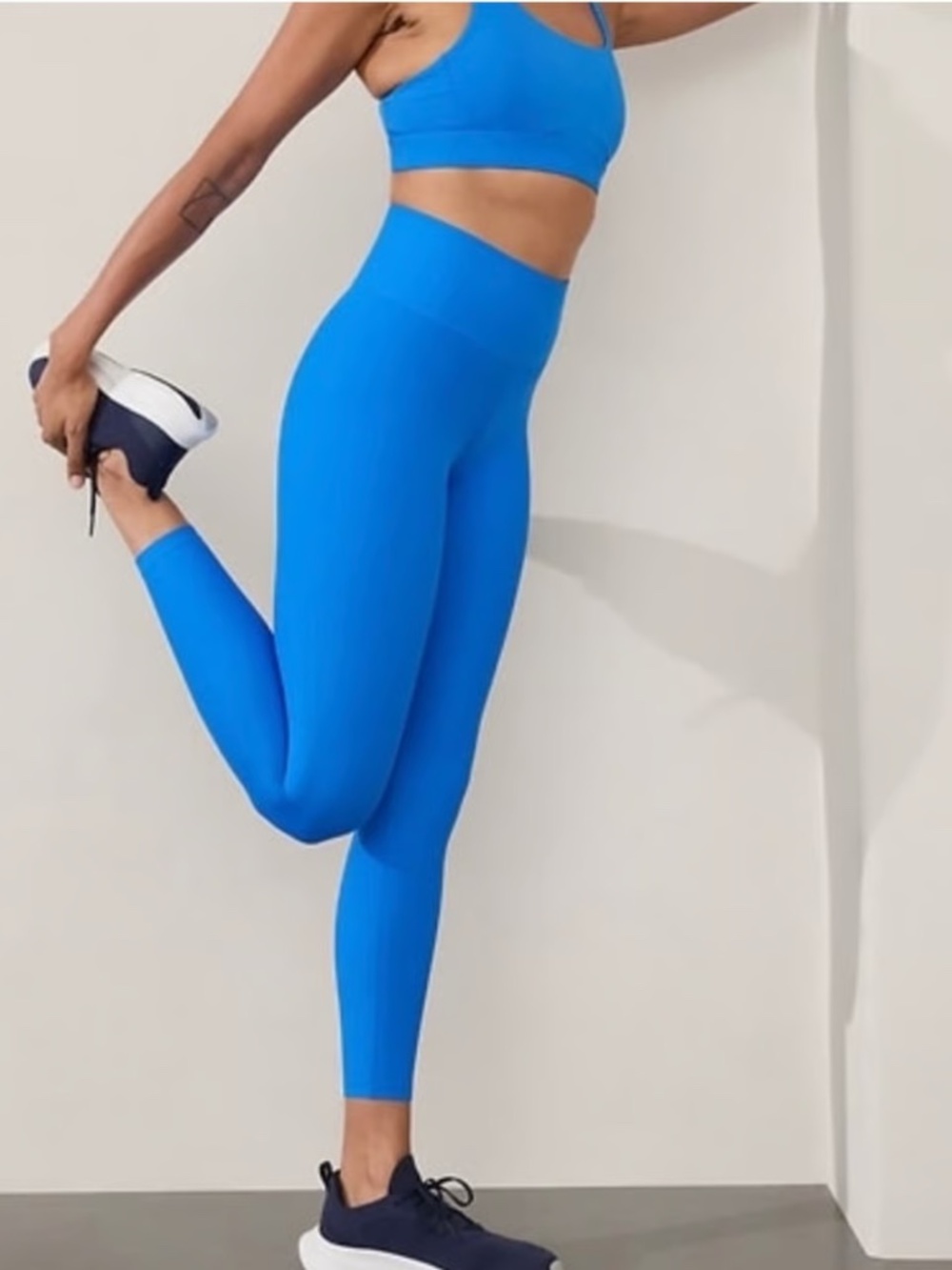 Athleta Interval Tight Leggings Blue Size Medium